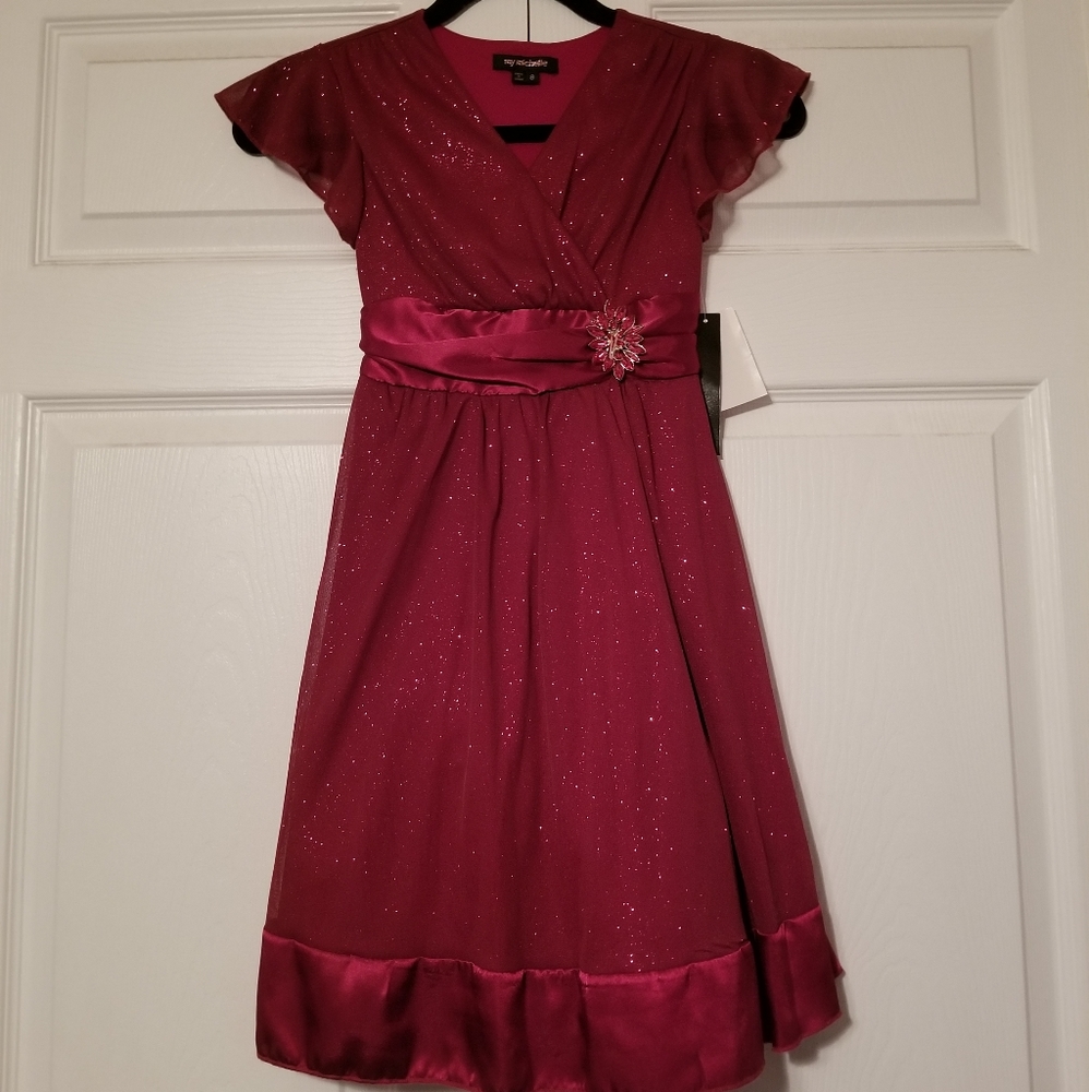 My Michelle Kids' Pink, Sparkly Dress